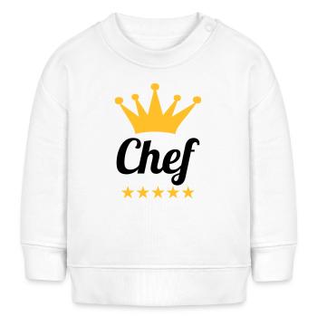 Chef - Baby Organic Sweatshirt Baby Changer von Stanley/Stella - Weiß - Vorne