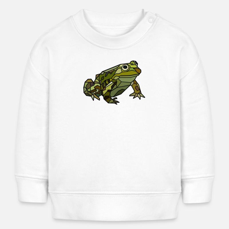 Frog - Baby Sweatshirt by Stanley/Stella - white