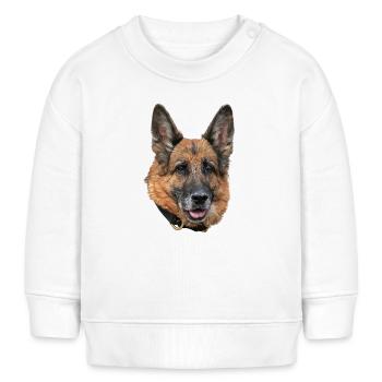 Chien de berger - Sweat bébé bio Stanley/Stella - blanc - Devant