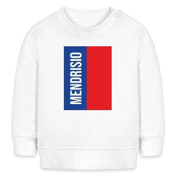 Mendrisio Bleu Rouge Vertical - Sweat bébé bio Stanley/Stella - blanc - Devant