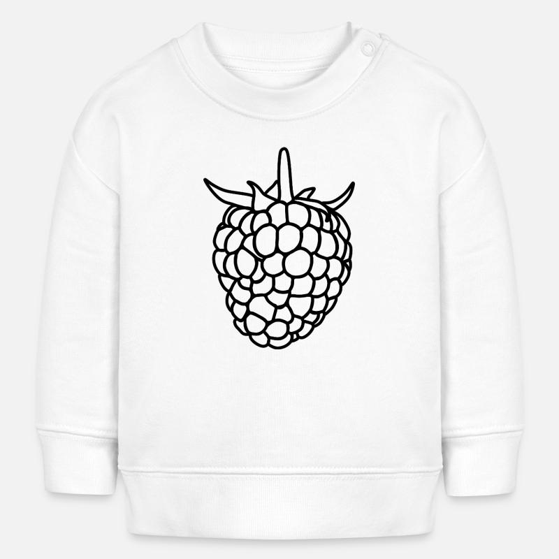 Silhouette Framboise - Sweat bébé bio Stanley/Stella - blanc