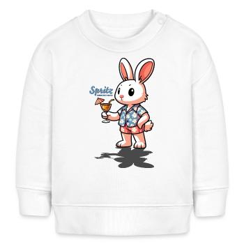 Spritz meine erst Wahl - Baby Organic Sweatshirt Baby Changer von Stanley/Stella - Weiß - Vorne