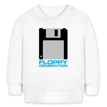 Diskette Generation 3.5 - Baby Organic Sweatshirt Baby Changer von Stanley/Stella - Weiß - Vorne