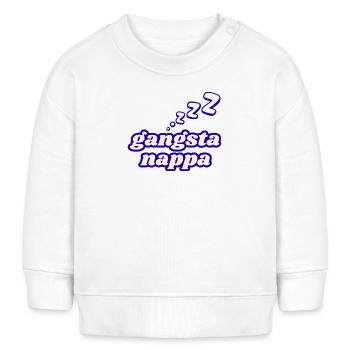 Gangsta Nappa - Babybody - Baby Organic Sweatshirt Baby Changer von Stanley/Stella - Weiß - Vorne