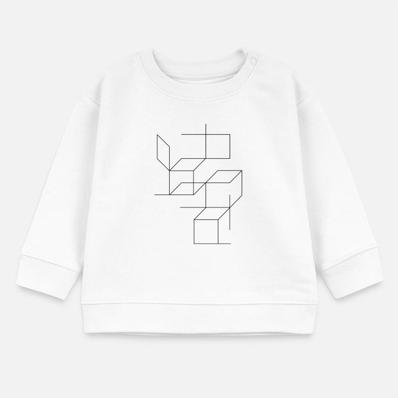 squares and lines composition Baby Sweatshirt by Stanley/Stella