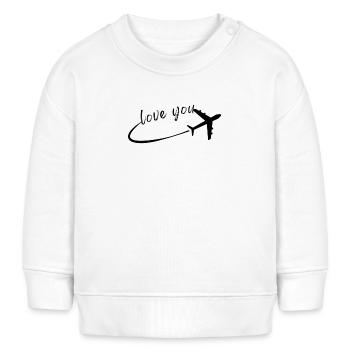 love you - Baby Organic Sweatshirt Baby Changer von Stanley/Stella - Weiß - Vorne
