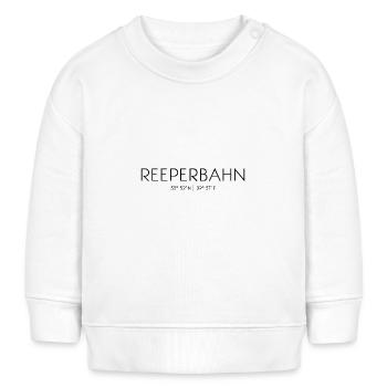 Reeperbahn, Hamburg, St. Pauli, Sündige Meile - Baby Organic Sweatshirt Baby Changer von Stanley/Stella - Weiß - Vorne
