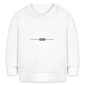 2025 Jahr - Baby Organic Sweatshirt Baby Changer von Stanley/Stella - Weiß - Vorne