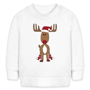 Weihnachten - Baby Organic Sweatshirt Baby Changer von Stanley/Stella - Weiß - Vorne