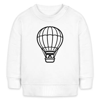ballon - Sweat bébé bio Stanley/Stella - blanc - Devant