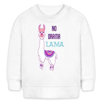 No drama lama - Baby Organic Sweatshirt Baby Changer von Stanley/Stella - Weiß - Vorne