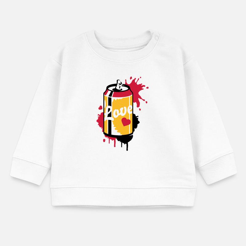 canette de soda ouverte dans un style graffiti Sweat bébé bio Stanley/Stella