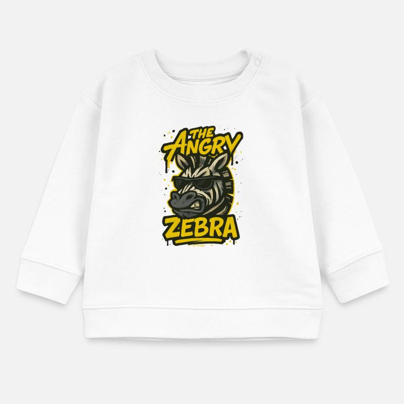 Das wütende Zebra Baby Organic Sweatshirt Baby Changer von Stanley/Stella