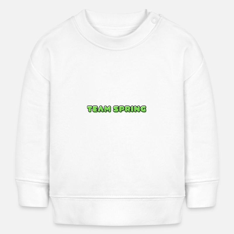 TEAM SPRING - Sweat bébé bio Stanley/Stella - blanc