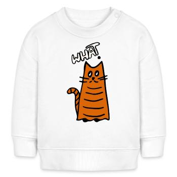 Quoi? Question sur le chat - Sweat bébé bio Stanley/Stella - blanc - Devant