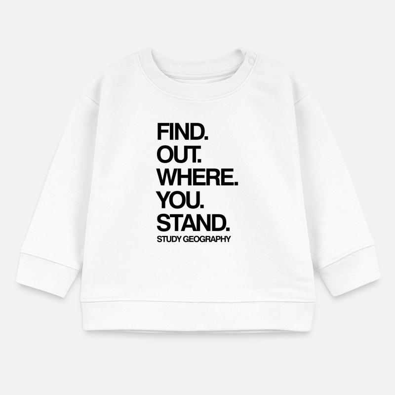 Study Geography Baby Sweatshirt by Stanley/Stella