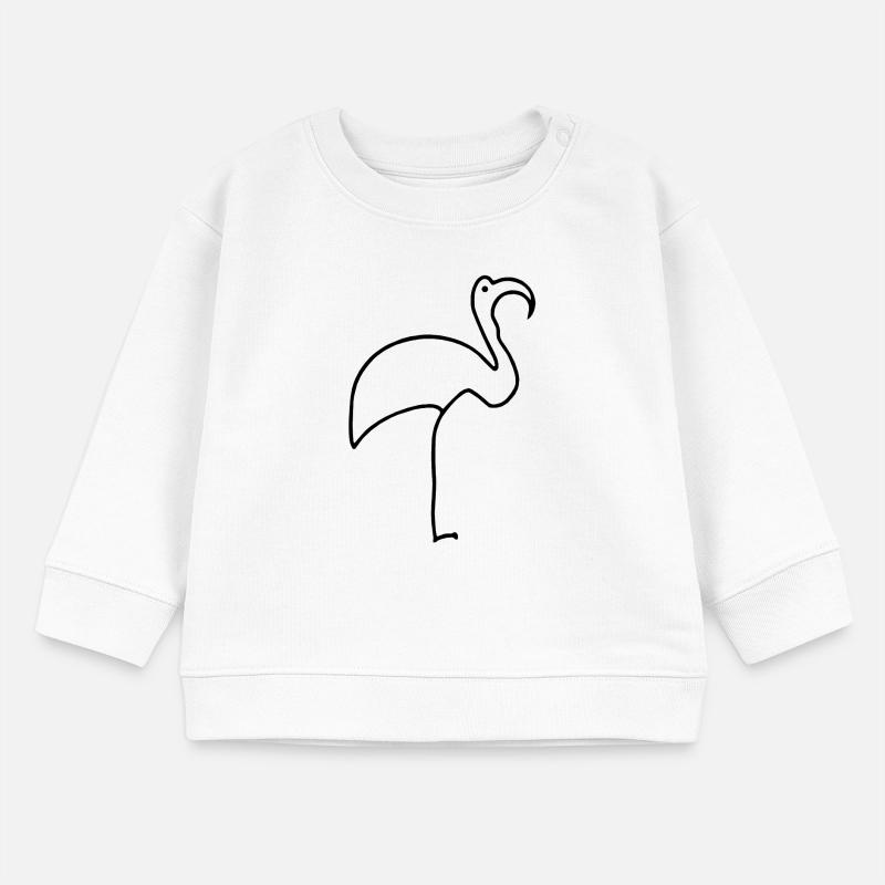 Flamant Sweat bébé bio Stanley/Stella