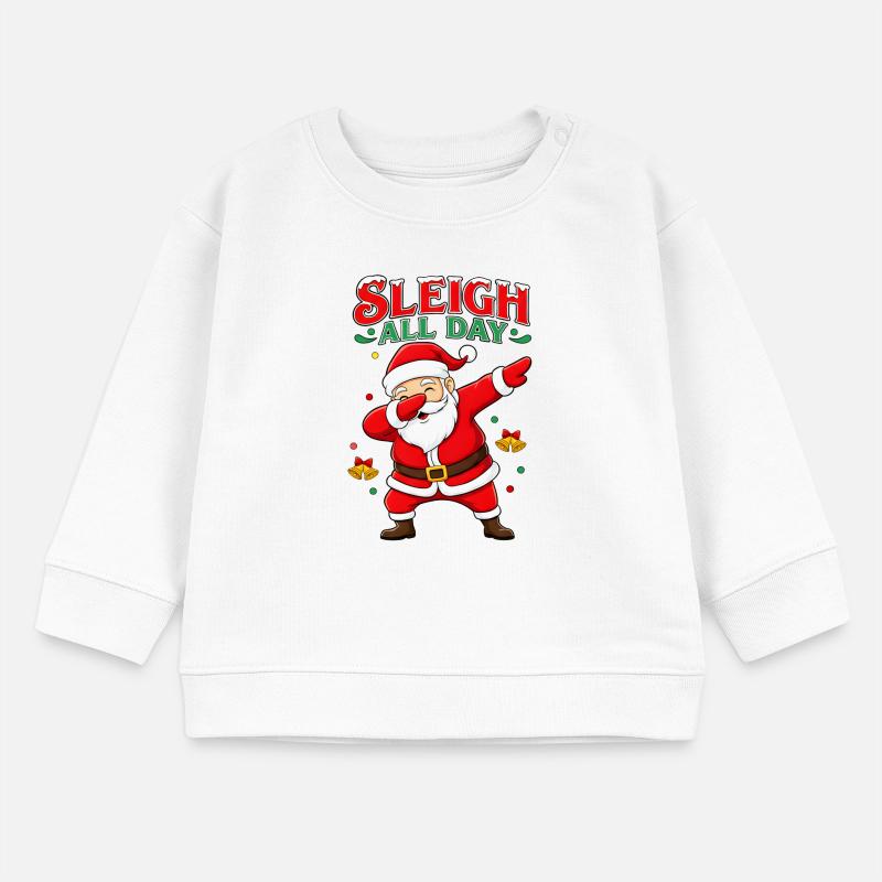 Sled Power Santa Dab Baby Sweatshirt by Stanley/Stella
