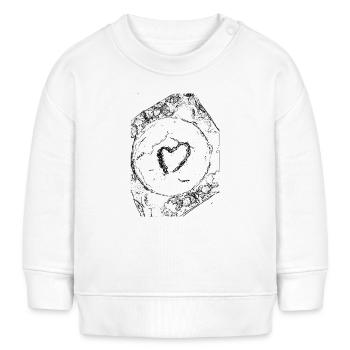 Herz - Baby Organic Sweatshirt Baby Changer von Stanley/Stella - Weiß - Vorne
