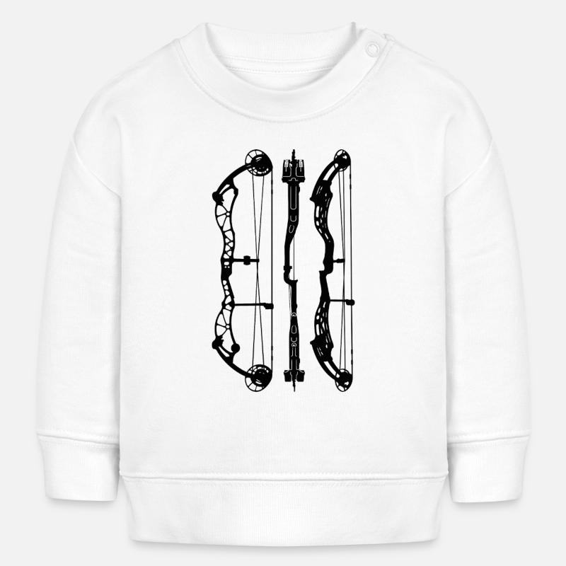 BowtechRekoning_Plans - Baby Sweatshirt by Stanley/Stella - white