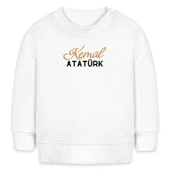 Ataturk Design  - Baby Organic Sweatshirt Baby Changer von Stanley/Stella - Weiß - Vorne