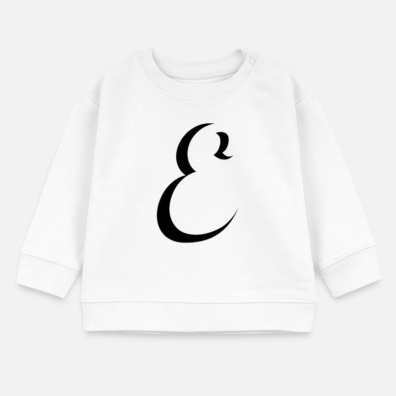 Letter E, Name, der Buchstabe E Baby Organic Sweatshirt Baby Changer von Stanley/Stella