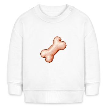 Bone Bone Fun Fun 8bit 16bit Retro Videospiele - Baby Organic Sweatshirt Baby Changer von Stanley/Stella - Weiß - Vorne