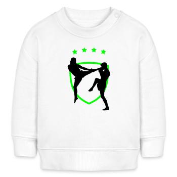 kampfsport_12 - Baby Organic Sweatshirt Baby Changer von Stanley/Stella - Weiß - Vorne