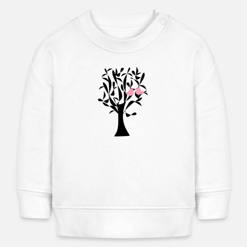 tree - Baby Sweatshirt by Stanley/Stella - white
