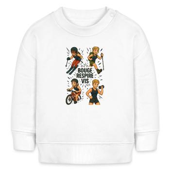 Spezielle Sportarten - Baby Organic Sweatshirt Baby Changer von Stanley/Stella - Weiß - Vorne