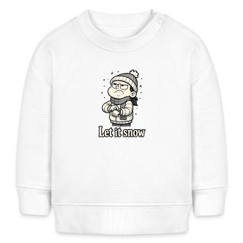 Noël Laisse tomber - Sweat bébé bio Stanley/Stella - blanc - Devant