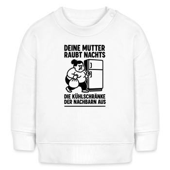 Ton frigo de blagues de mère - Sweat bébé bio Stanley/Stella - blanc - Devant