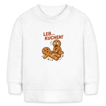 Lebkuchen Gingerbread - Baby Organic Sweatshirt Baby Changer von Stanley/Stella - Weiß - Vorne