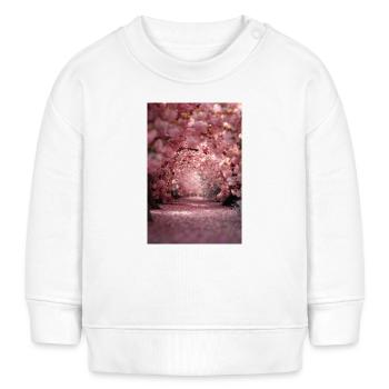 Cherry Blossom Arch Path - Baby Organic Sweatshirt Baby Changer von Stanley/Stella - Weiß - Vorne