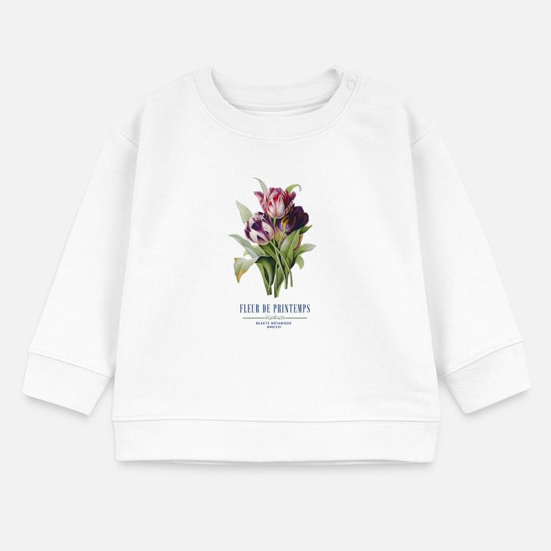 Tulip Bloom Fleurs de Printemps Baby Sweatshirt by Stanley/Stella