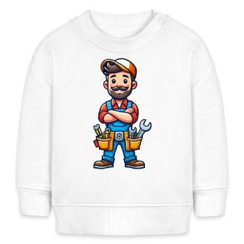 Artisan - Sweat bébé bio Stanley/Stella - blanc - Devant