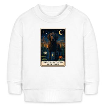 Curly Coated Retriever - Baby Organic Sweatshirt Baby Changer von Stanley/Stella - Weiß - Vorne