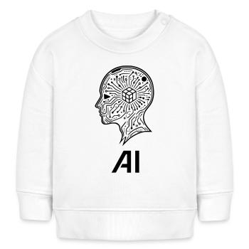 intelligence artificielle - Sweat bébé bio Stanley/Stella - blanc - Devant