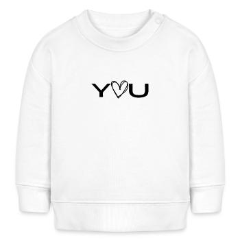 love you - Baby Organic Sweatshirt Baby Changer von Stanley/Stella - Weiß - Vorne