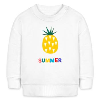 FEIERTAG. FROHE FEIERTAGE. GELIEBTE. MEISTER. LEHRER - Baby Organic Sweatshirt Baby Changer von Stanley/Stella - Weiß - Vorne