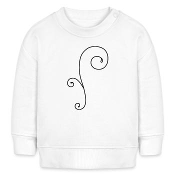 Tourbillon fantaisiste - Sweat bébé bio Stanley/Stella - blanc - Devant