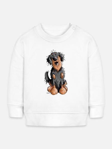 Der Hovawart - Baby Organic Sweatshirt Baby Changer von Stanley/Stella - Weiß