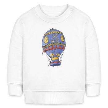 Montgolfière - Sweat bébé bio Stanley/Stella - blanc - Devant