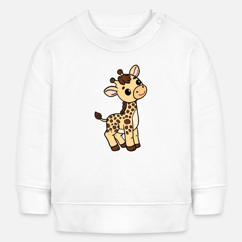 Girafe - Sweat bébé bio Stanley/Stella - blanc