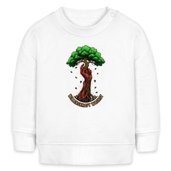 Willenskraft Wachst - Baby Organic Sweatshirt Baby Changer von Stanley/Stella - Weiß - Vorne