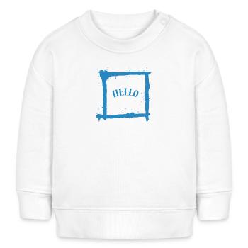 Salutation Minimaliste - Sweat bébé bio Stanley/Stella - blanc - Devant