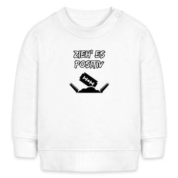 Zieh' es positiv - Baby Organic Sweatshirt Baby Changer von Stanley/Stella - Weiß - Vorne
