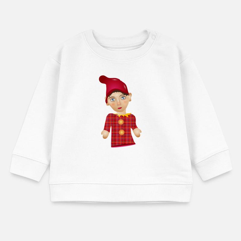 Der Kasper oder auch Kasperle als Puppen Figur Baby Organic Sweatshirt Baby Changer von Stanley/Stella