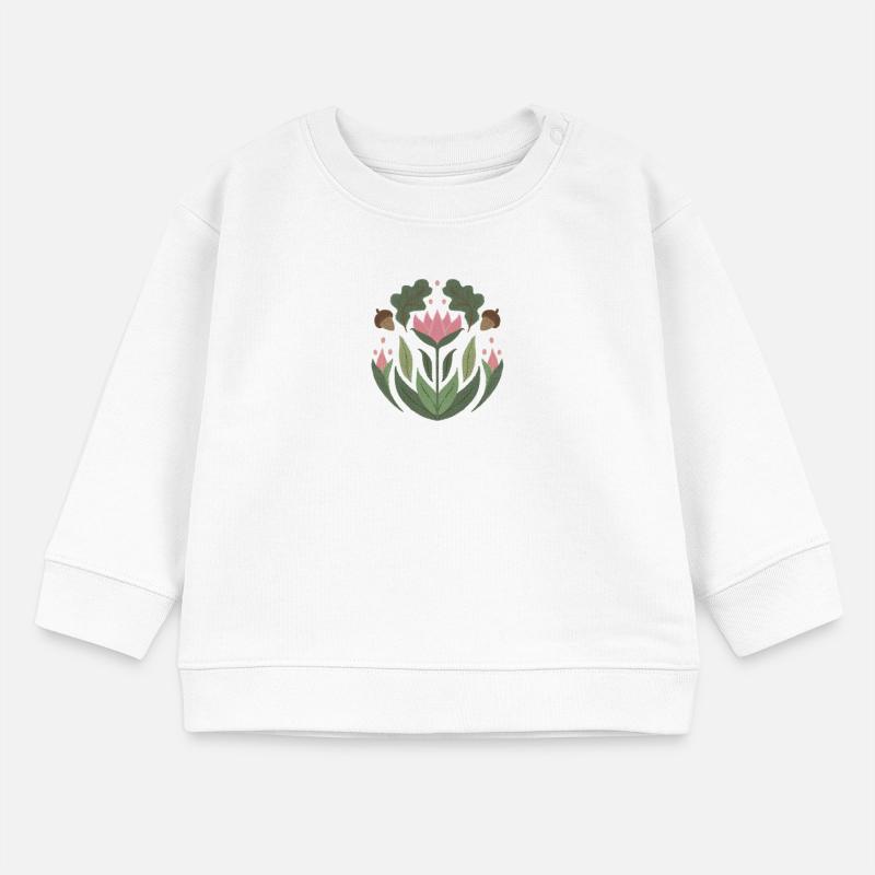 Fleur de forêt Sweat bébé bio Stanley/Stella