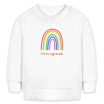 I love my daddy love daddy - Baby Sweatshirt by Stanley/Stella - white - Front